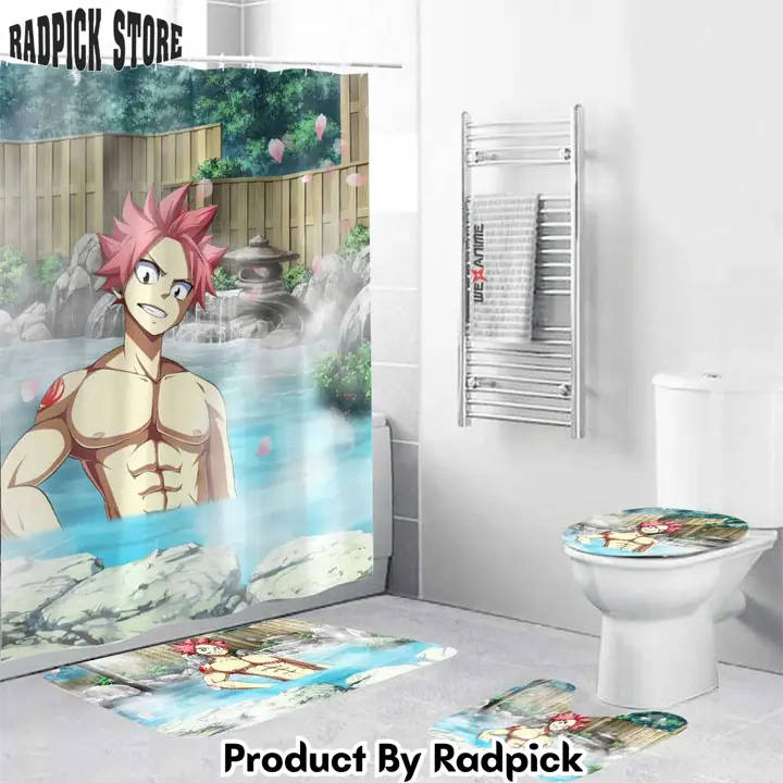 Fairy tail boys hot spring natsu dragneel combo bathroom set   rp0201437